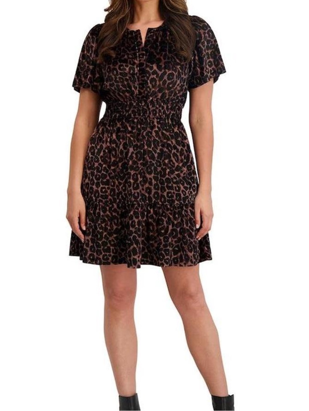 French Connection Leopard Print, Boho, Preppy, Work, Cocktail